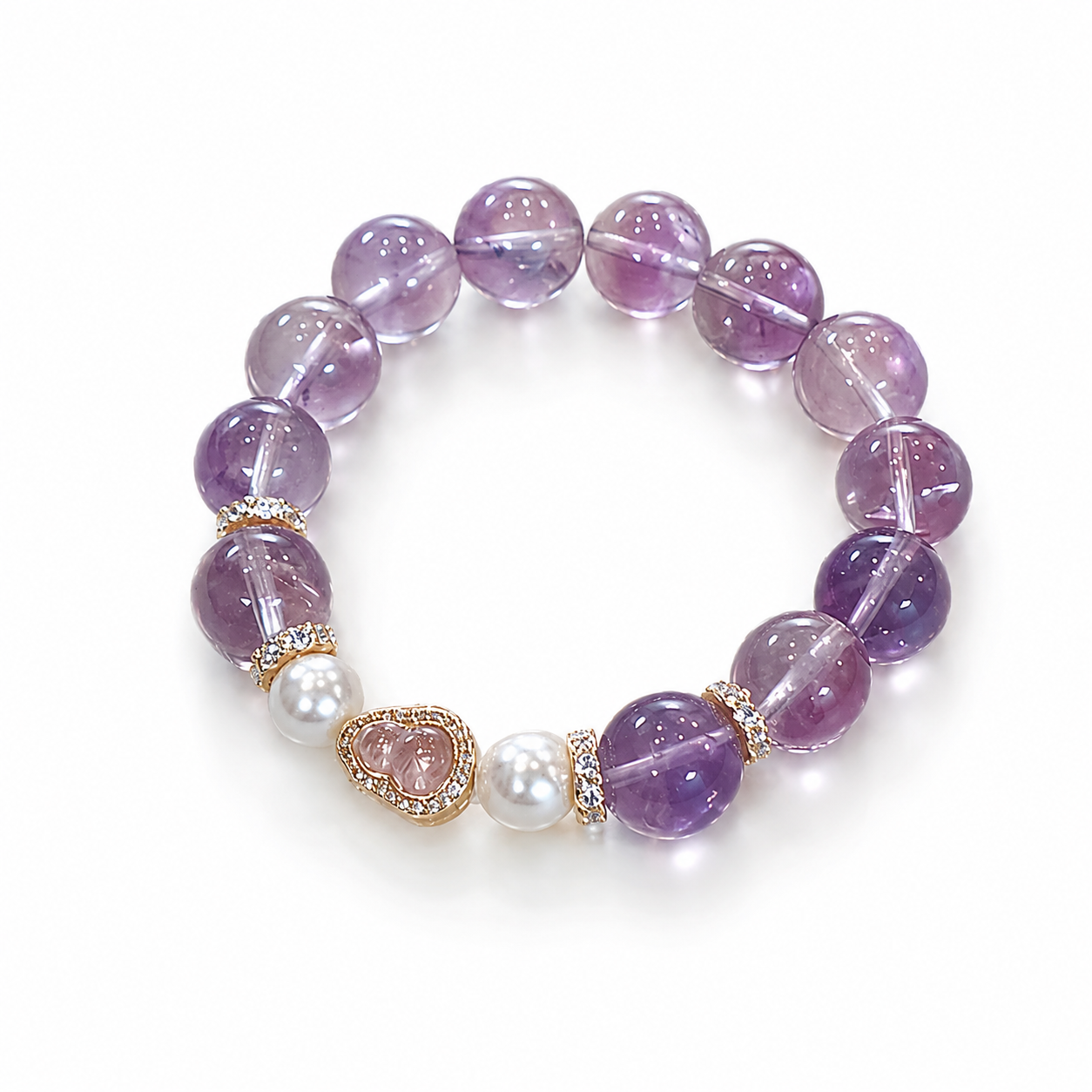 Lavender Love Pearl Bracelet
