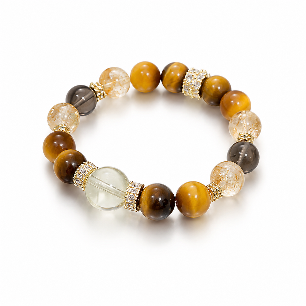 Golden Aura Natural Stone Bracelet