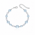 LUMIÉ Celeste Blue Beaded Pearl Bracelet
