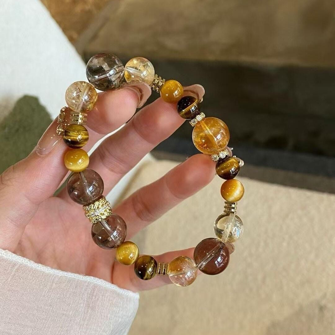 Golden Aura Natural Stone Bracelet
