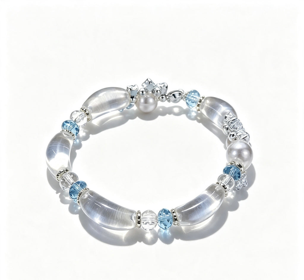 Ocean Breeze Crystal Beaded Bracelet