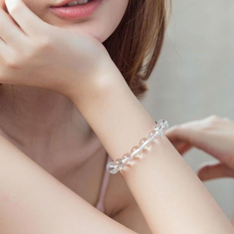 Natural Clear Quartz Crystal Bracelet