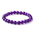 Natural Deep Purple Amethyst Crystal Bracelet