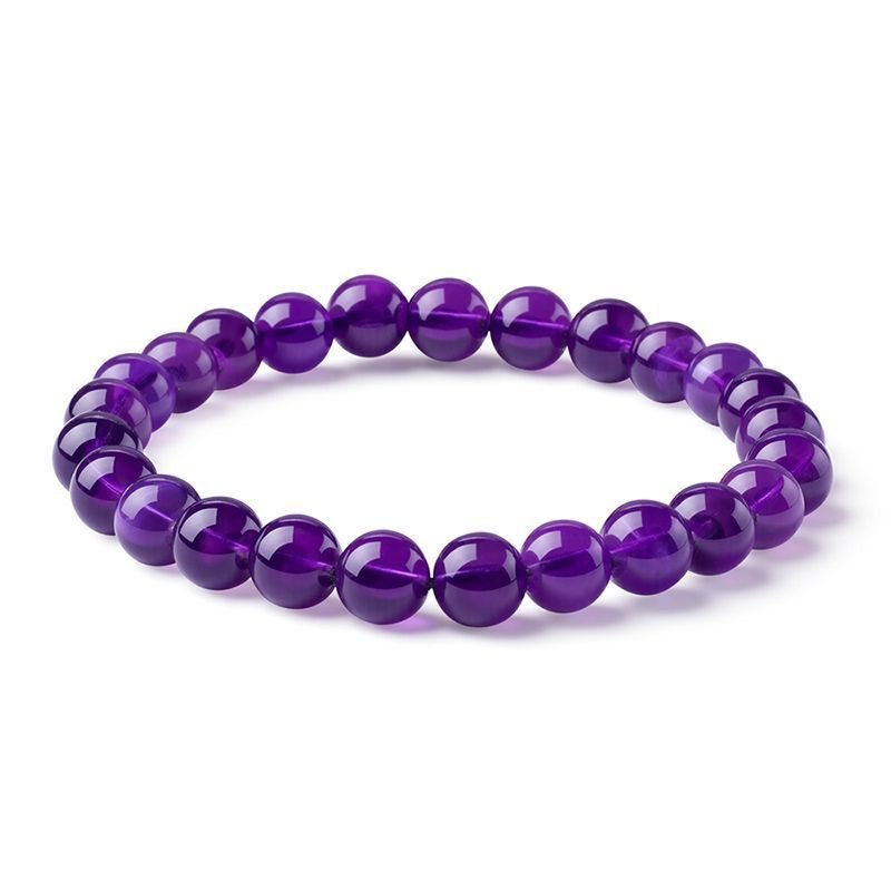 Natural Deep Purple Amethyst Crystal Bracelet