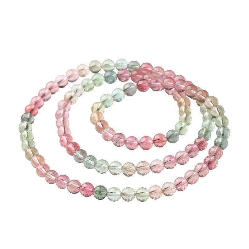 Natural Rainbow Tourmaline Multi-Wrap Bracelet & Necklace