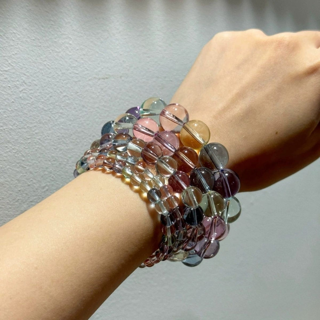 Natural Rainbow Tourmaline Multi-Wrap Bracelet & Necklace