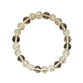Natural Multi-Texture Clear Quartz & Selenite Bracelet